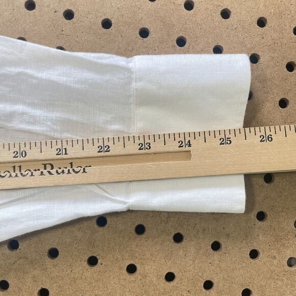 Peter Millar Crown Cool 100% Pure Linen LS Button Up Shirt White XL Men MINT - Picture 8 of 8